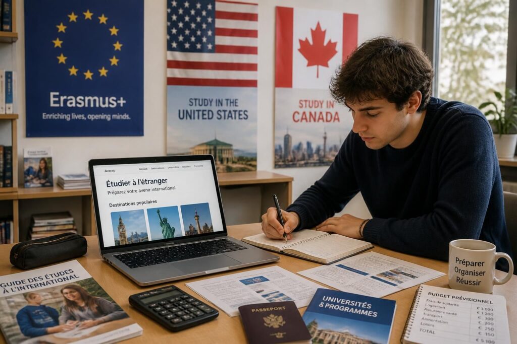 découvrez comment étudier à l'étranger après le bac avec erasmus, aux usa ou au canada : guide complet des démarches à suivre et conseils pour gérer votre budget.