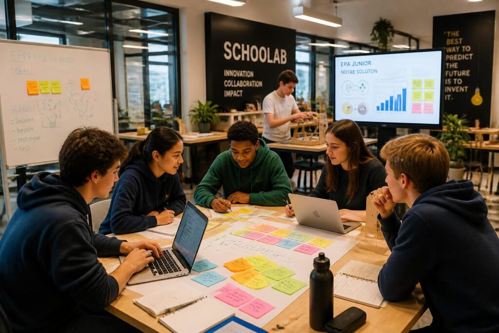 découvrez le programme schoolab/epa junior destiné aux lycéens pour apprendre à monter leur première équipe, développer leurs compétences en entrepreneuriat et vivre une expérience unique.