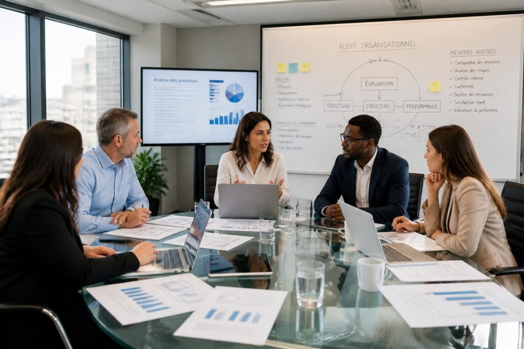 découvrez les méthodes et objectifs clés de l'audit organisationnel en entreprise, ainsi que les stratégies efficaces pour conduire le changement avec succès.